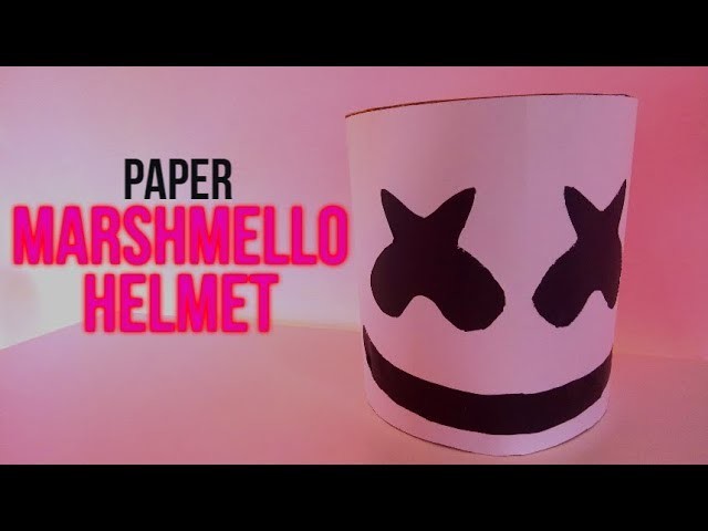How to make Paper Marshmello's Helmet (easy diy tutorial)