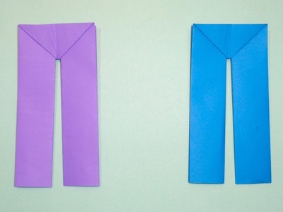 How to Make Paper Pants | Easy Origami Pant and Trousers Crafts Making Tutorial