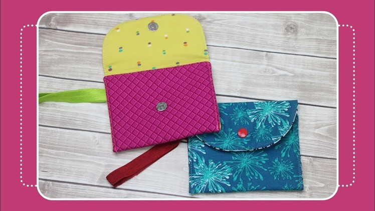How to Sew a Snappy Wristlet with the Crafty Gemini
