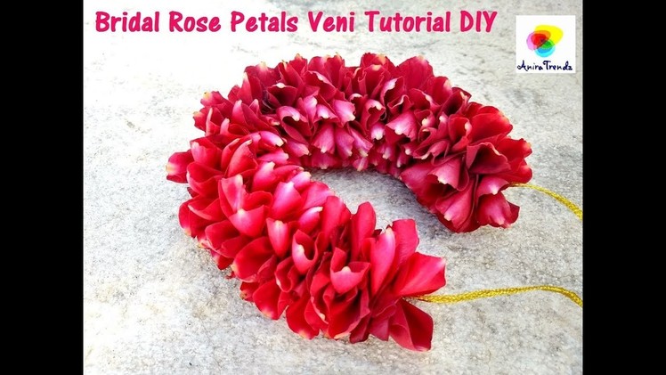 How to String Rose Petals garland || Easy Method to make garland Rose Petals