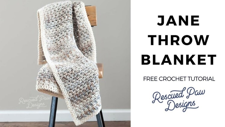 Jane Throw Crochet Blanket Pattern