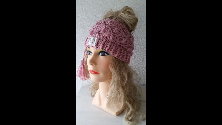 Left Handed - Bella Rose Crochet Hat