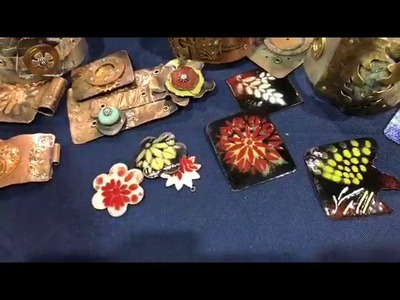 LIVE from #beadandbutton2017 torch enameling.