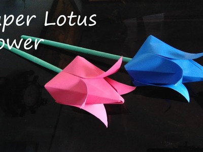 Lotus Flower- Origami -Amazing- tutorial -how to -paper craft