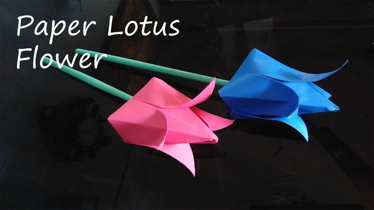 Lotus Flower- Origami -Amazing- tutorial -how to -paper craft