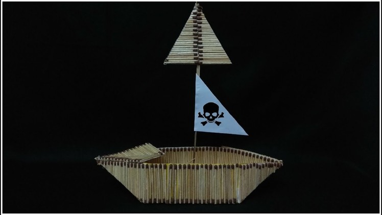 Matchstick Boat - Diy Craft from waste material