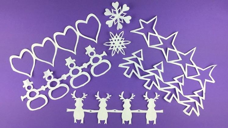 Paper Christmas craft ideas to make ❄ DIY decorations Garlands and Snowflakes