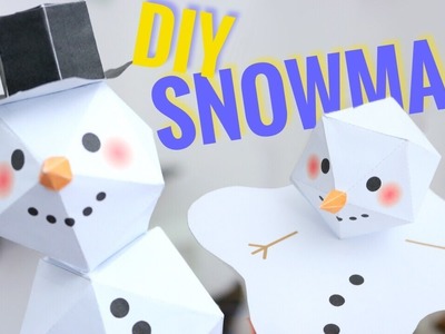 PAPER SNOWMAN DIY ⛄CHRISTMAS DECORATIONS