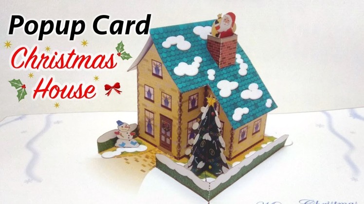 Popup Christmas Card House DIY