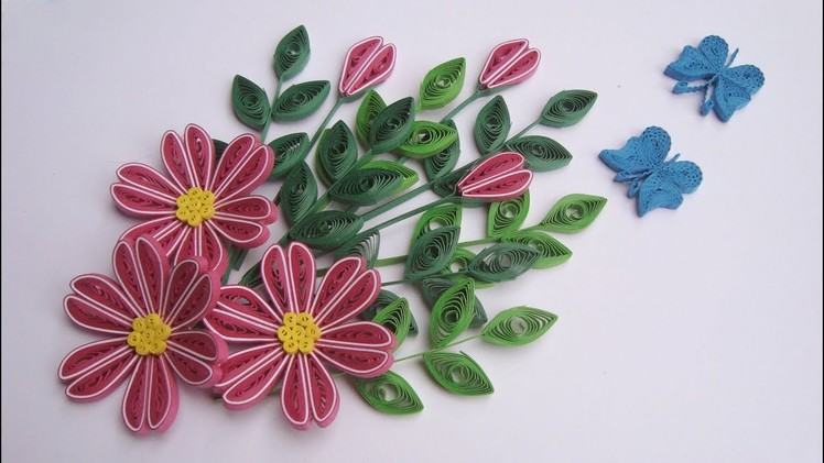 Quilling Flower V5 Tutorial | DIY Paper Flower Handmade Decoration