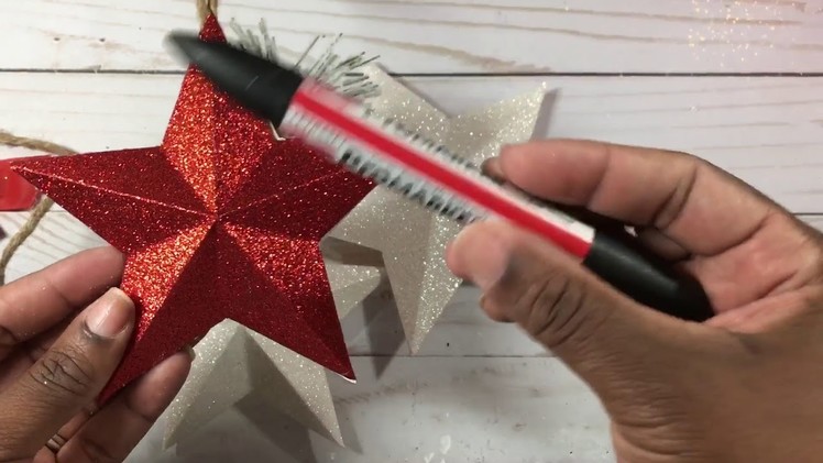 Rustic Christmas Ornament ????2017????DIY- Star Ornament Tutorial