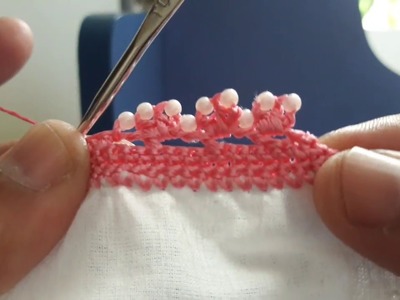 Saree Kuchu New Design.Slanting arc crochet design