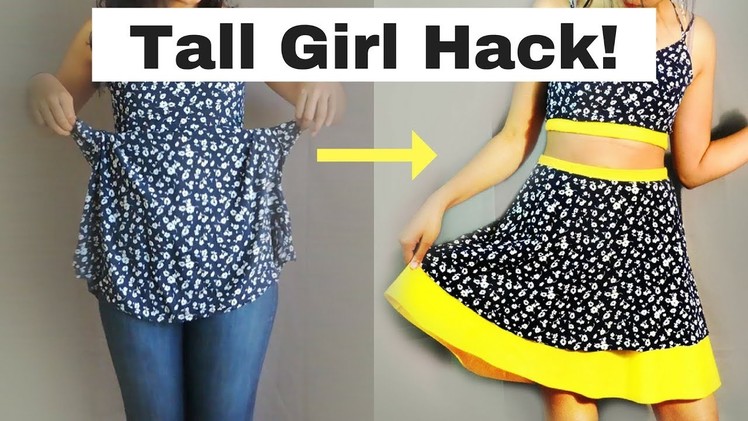 The DIY Dress Refashion every Tall Girl Needs!