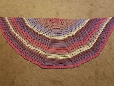 The "Sort of Half Circle Shawl" Crochet Tutorial!