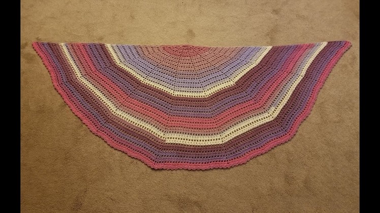 The "Sort of Half Circle Shawl" Crochet Tutorial!