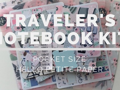 Traveler's Notebook Kit: Hello Petite Paper "Paris Pocket Size"