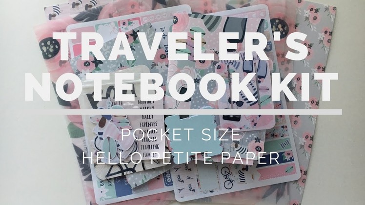 Traveler's Notebook Kit: Hello Petite Paper "Paris Pocket Size"