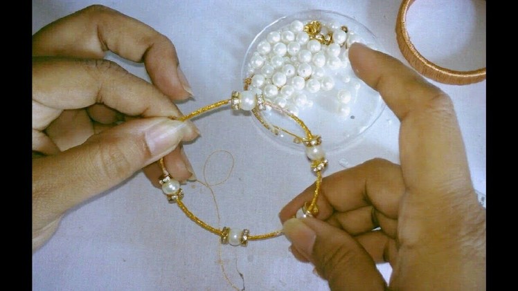Trendy silk thread bangle - How to make this trendy bangle | jewellery tutorials