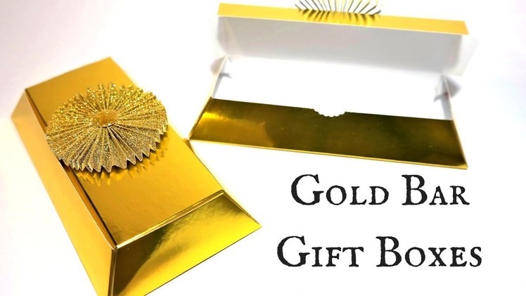 Unusual Gold Bar.Ingot Gift Boxes | Video Tutorial