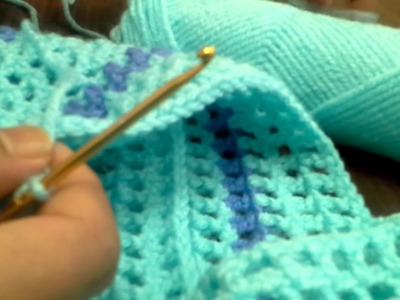 Winter crochet sweater adult design part 8