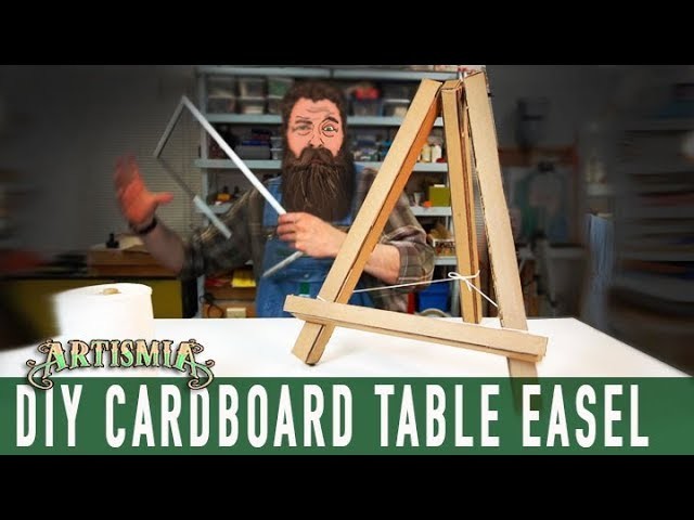 Artist Table Easel ~ CARDBOARD HOW TO  DIY ~ Artismia
