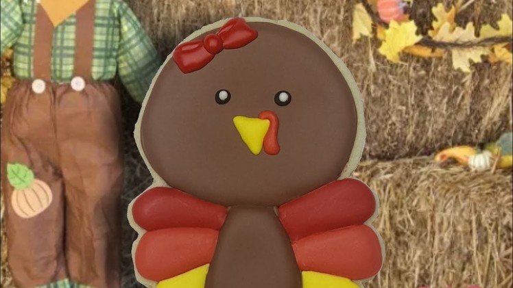 Baby Turkey Thanksgiving Sugar Cookie (How to)