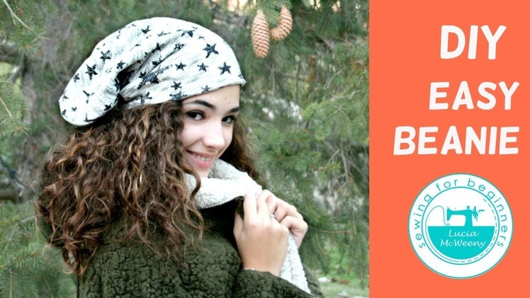 DIY easy beanie, no knitting required