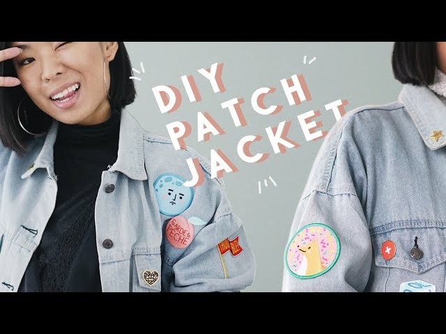 DIY Embroidery Patch & Pin Jean Jacket - How To Iron On *GIVEAWAY*