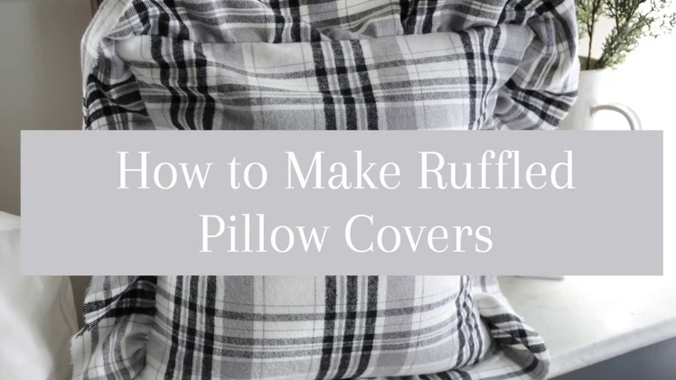 DIY Home Decor-How to Make a Ruffled Pillow
