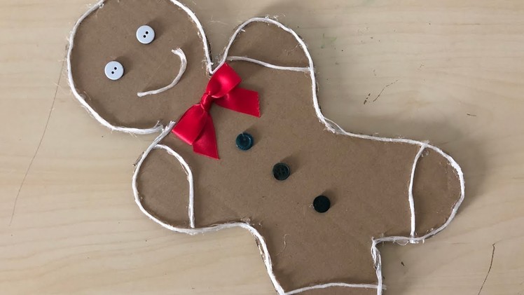 DIY: How to Make a Gingerbread Man Out of Cardboard