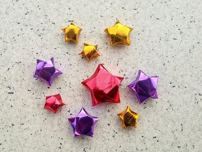 DIY, How To Make Paper Stars | کاردستی، ساخت ستاره های کاغذی