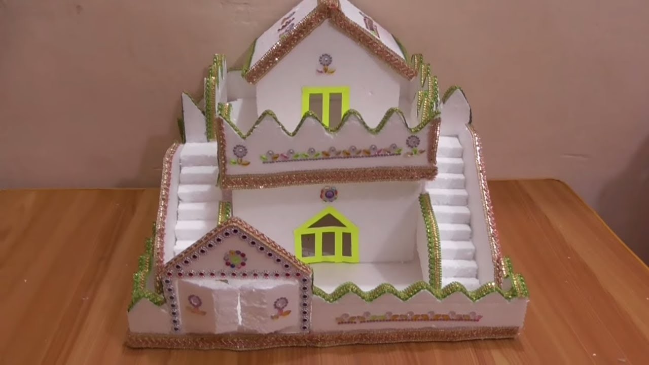 Diy How To Make Thermocol House Thermocol Mini Home How To Make Diy How To Make Thermocol House Thermocol Mini Home How To Make