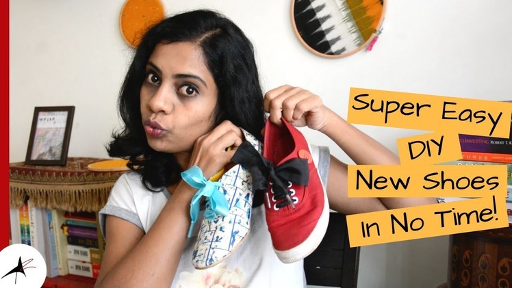 DIY: How To Revamp Your Old Shoes | Shoe Lace Bow Like Puma | Arpitharai