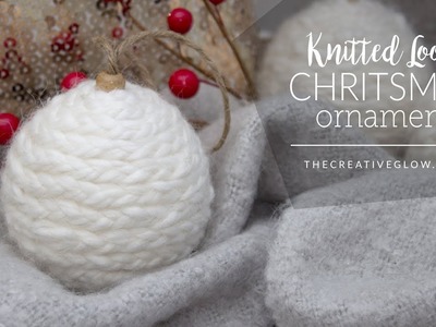 DIY Knitted Look Christmas Ornament || NO KNITTING REQUIRED