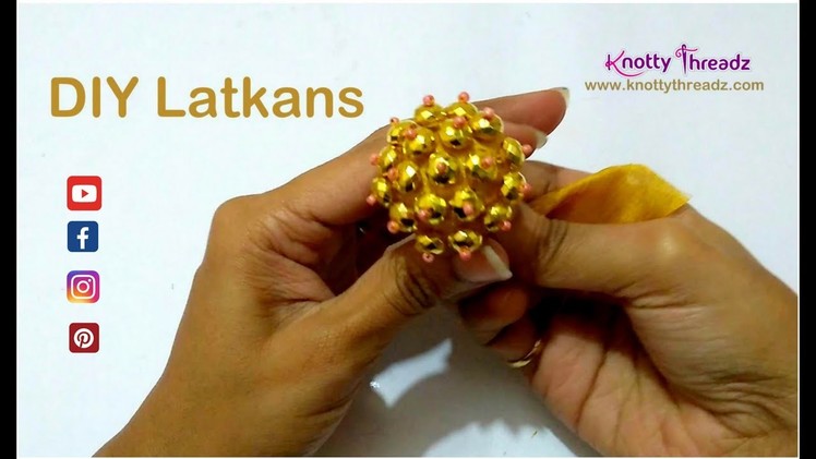 DIY Latkans for Blouses Using Scrap Fabric | How to make Latkans at home | www.knottythreadz.com
