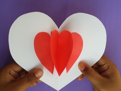 DIY.Pop Up card: How to Make Easy ❤ Love Pop Up Card !!! Valentine Card !!!