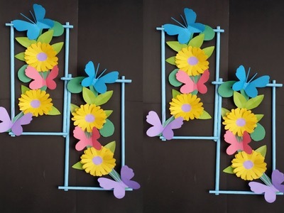 DIY: Wall Decoration Idea !!! How to Make Beautiful Flower hanging for Wall Decoration !!!