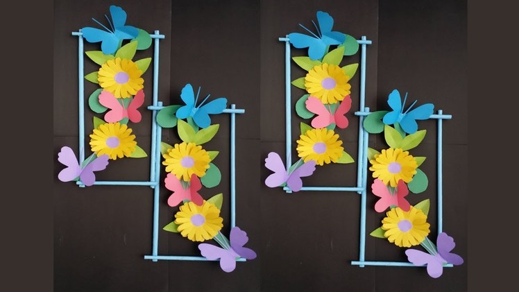 DIY: Wall Decoration Idea !!! How to Make Beautiful Flower hanging for Wall Decoration !!!