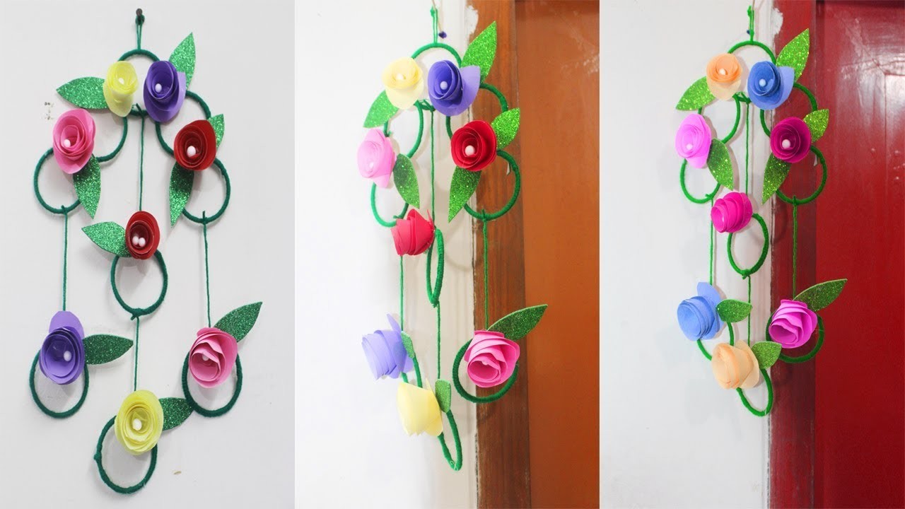 DIY Wall Hanging out of Paper, How to Make Easy Paper Wall Hanging