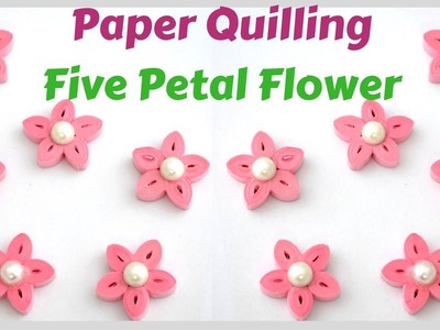 Easy Paper Quilling flower | Quilled Flower |  How to make flowers in quilling