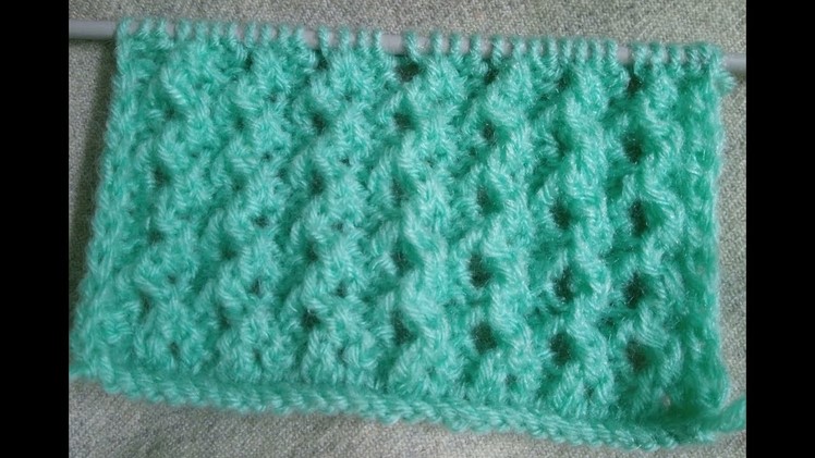 Easy Single Color Knitting Pattern No.87|Hindi