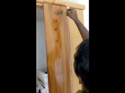 How create wood grains on painted surfaces,Teak Wood grains art skill, Painting tips and techniques