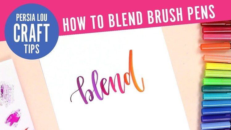 How to Blend Tombow Dual Brush Pens