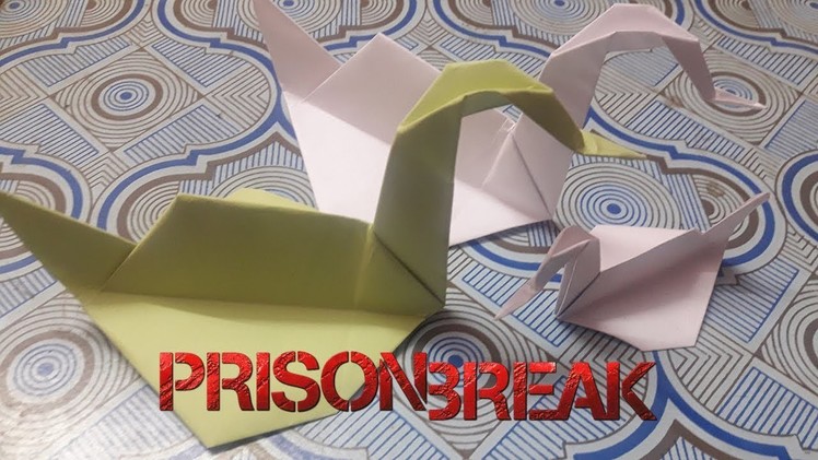 How to craft 'Prison Break' swan | Origami | Arun