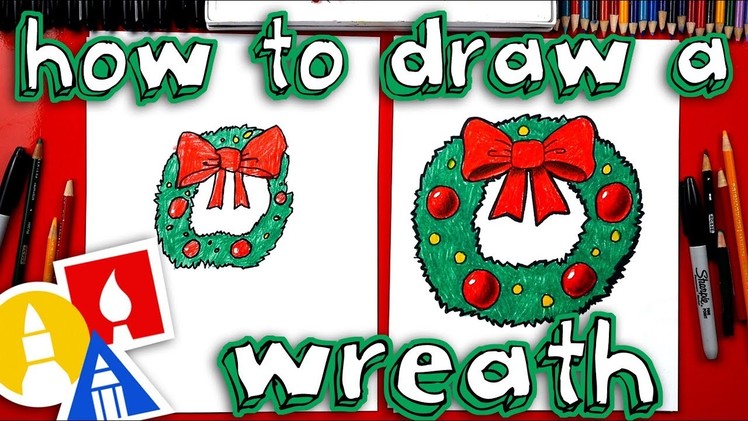 How To Draw A Christmas Wreath