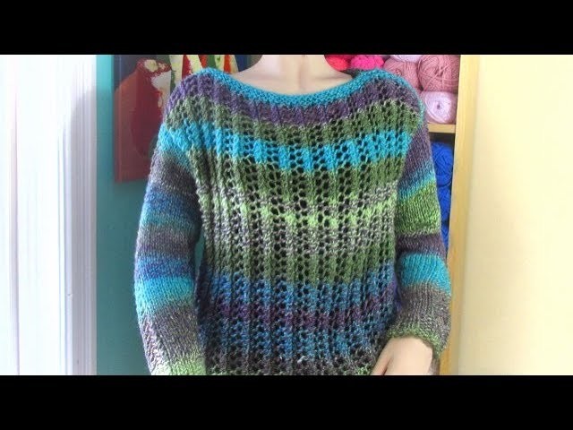 How to knit a sweater for adult