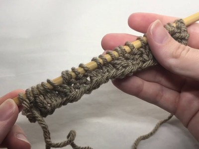 How to knit the left twist stitch | Faux Knitting Cables | How to Knit | YarnHookNeedles