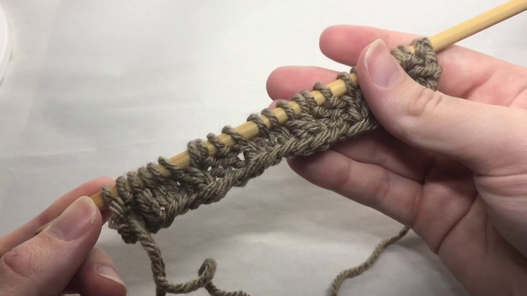 How to knit the left twist stitch | Faux Knitting Cables | How to Knit | YarnHookNeedles