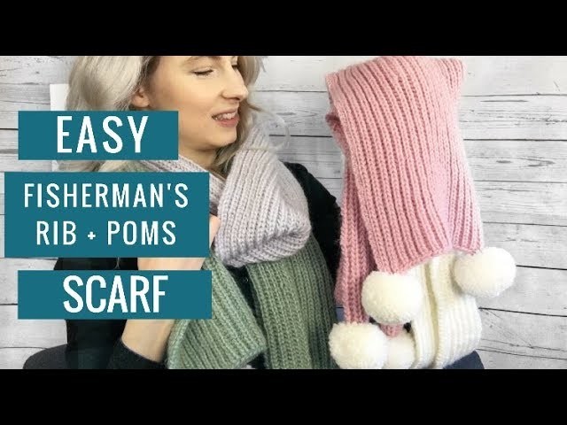 How to Knit the Peony & Thyme Fisherman's Rib Scarf