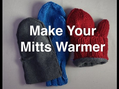 How to Line Mittens with Fleece